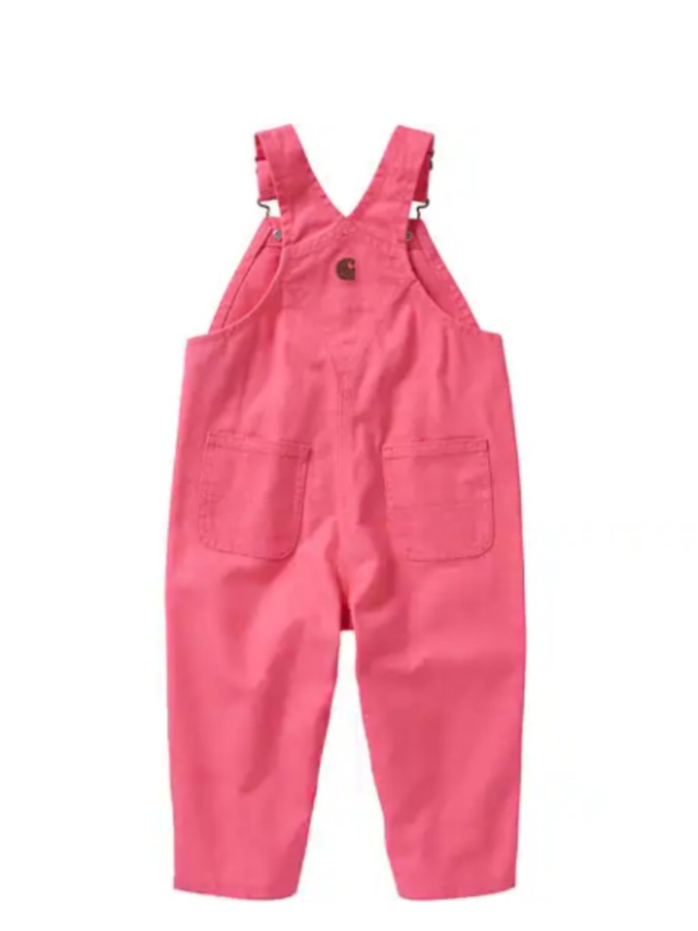 Carhartt Pink Girls' Canvas Bib Overalls